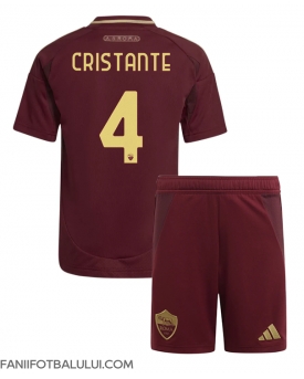 AS Roma Bryan Cristante #4 Echipament de Fotbal Replică 2024-25 Copii Acasa (+ Șorturi)